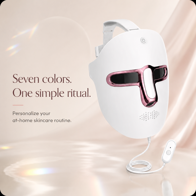 AuraSpectrum seven-color LED face mask hero