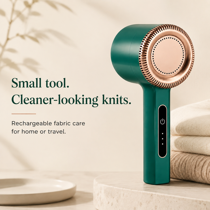 FabricFresh Mini rechargeable lint remover hero
