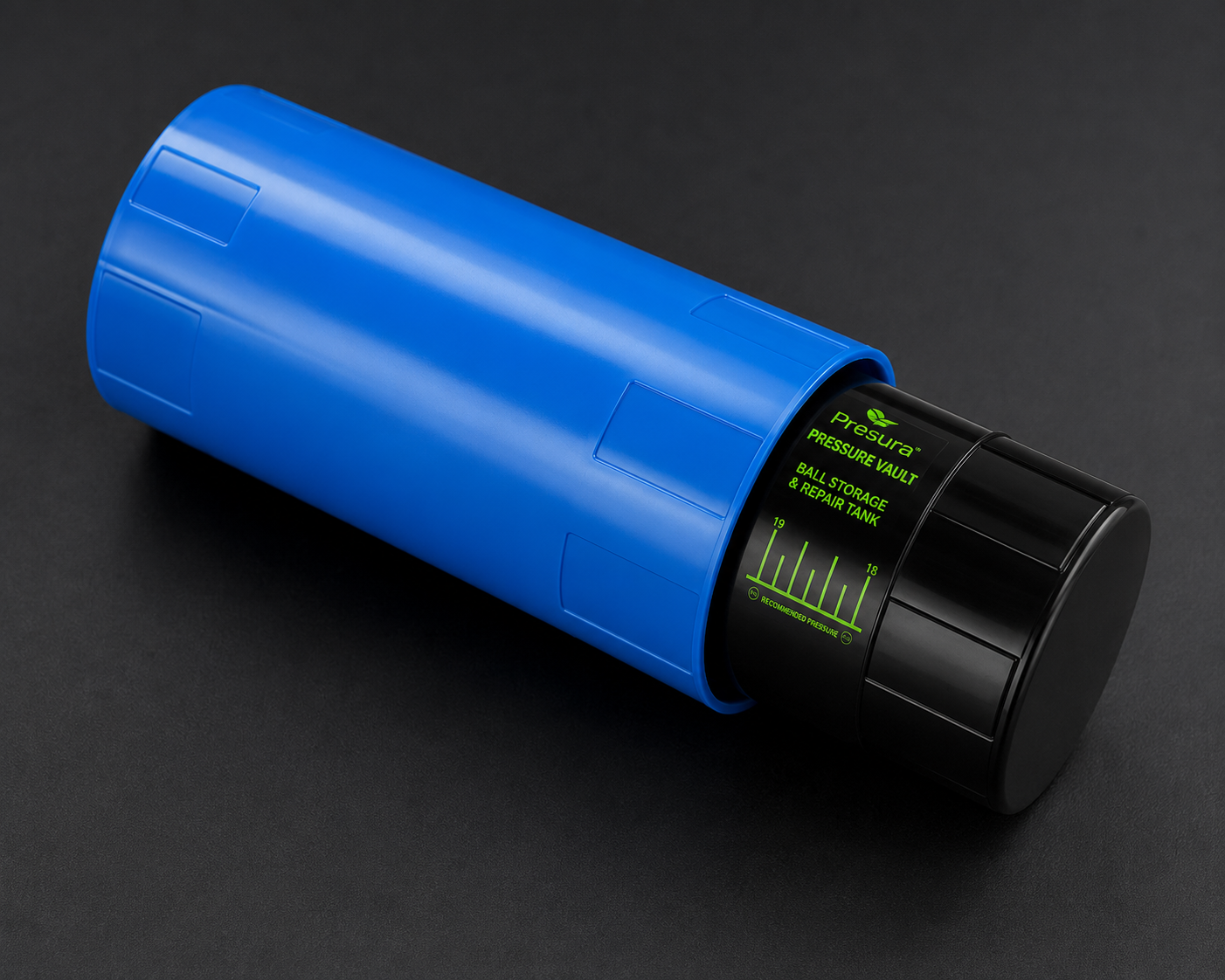 Presura Pressure Vault blue ball storage and repair tank