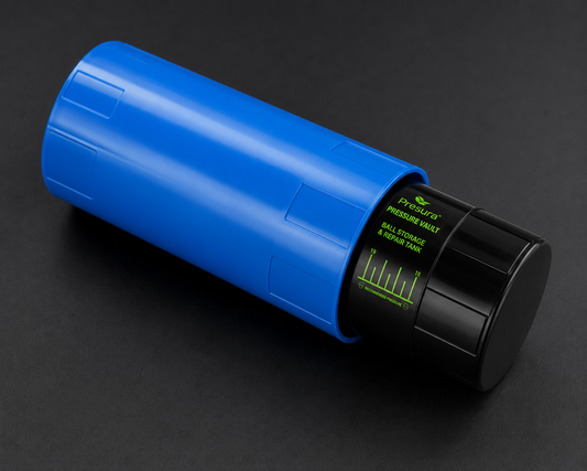 Presura Pressure Vault blue ball storage and repair tank