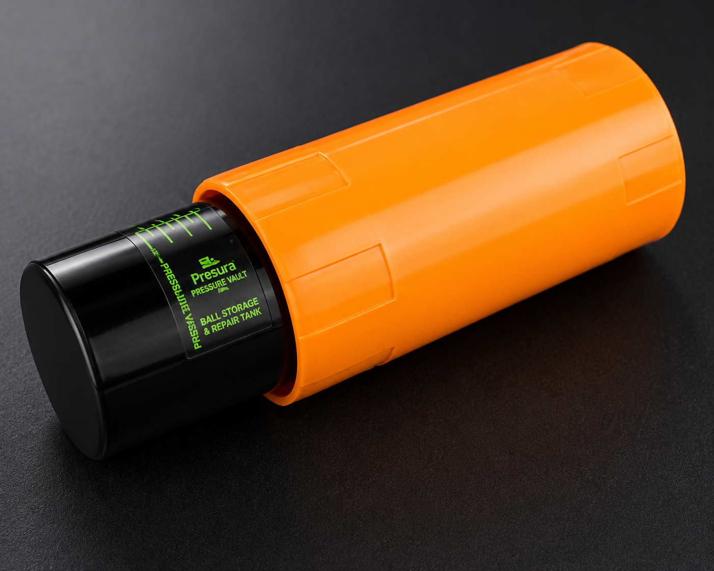 Presura Pressure Vault orange ball storage and repair tank